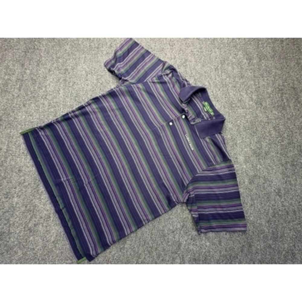Vintage House of Carrington Striped Polo Shirt L Golf
